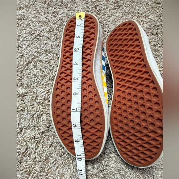 Vans Red, Blue& Yellow Checkered Sneakers - Picture 5 of 6